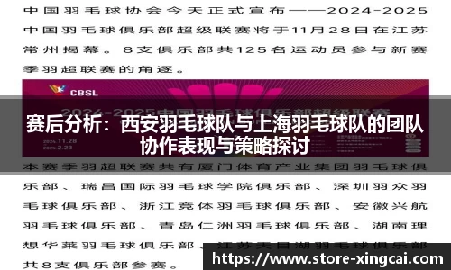 赛后分析：西安羽毛球队与上海羽毛球队的团队协作表现与策略探讨
